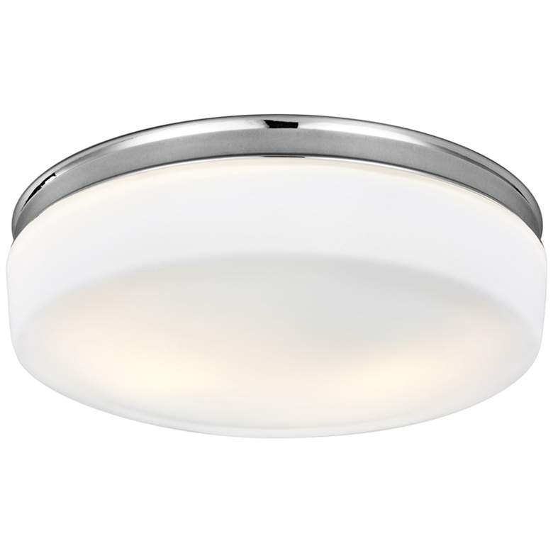 Image 2 Generation Lighting Issen 13 1/2" Wide 2-Light Chrome Ceiling Light
