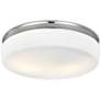 2_Generation Lighting Issen 13 1/2" Wide 2-Light Chrome Ceiling Light