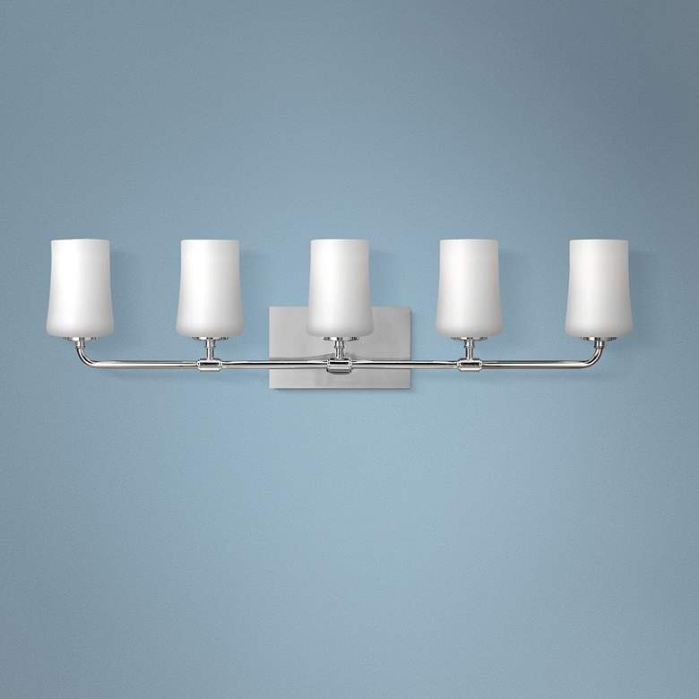 Image 1 Generation Lighting Jennie 38"W 5-Light Chrome Bath Light