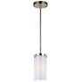 Thumbnail1 of Generation Lighting Jonah Satin Nickel / Chrome Pendant 1 A19 75 watt