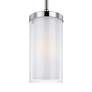 Thumbnail3 of Generation Lighting Jonah Satin Nickel / Chrome Pendant 1 A19 75 watt more views