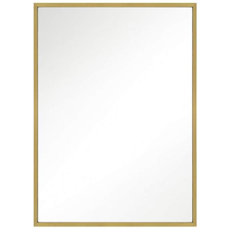 Image 1 Generation Lighting Kit 24" x 36" Brass Rectangular Wall Mirror