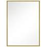 1_Generation Lighting Kit 24" x 36" Brass Rectangular Wall Mirror