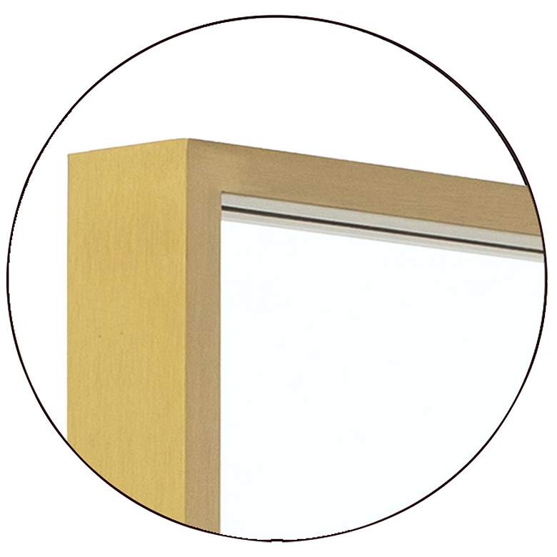 Image 2 Generation Lighting Kit 24" x 36" Brass Rectangular Wall Mirror more views