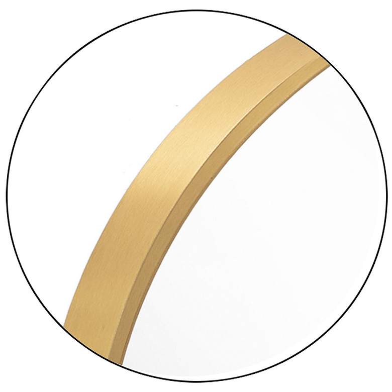 Image 2 Generation Lighting Kit 30" Round Burnished Brass Wall Mirror more views