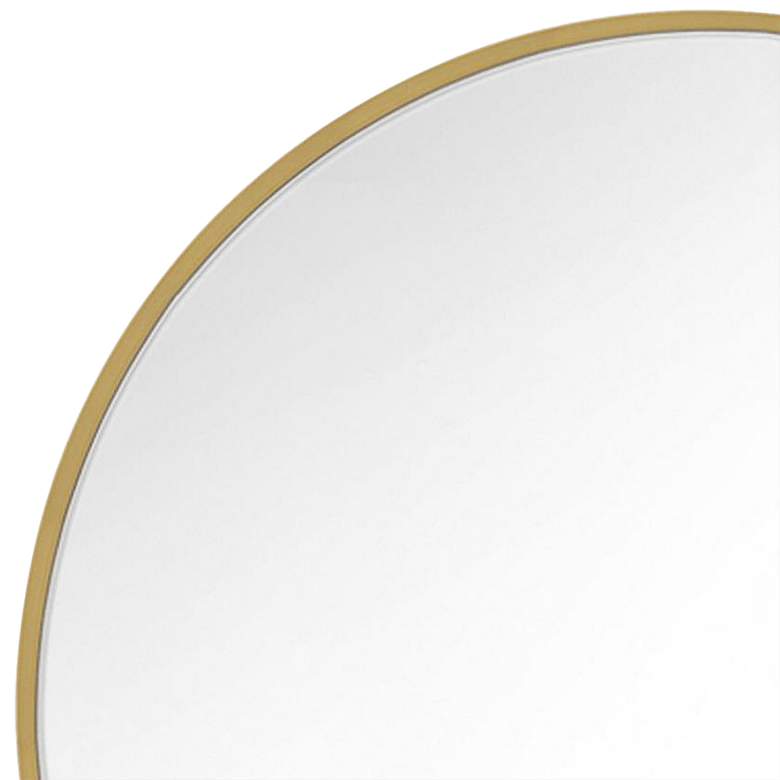 Image 2 Generation Lighting Kit Burnished Brass 30 inch Round Wall Mirror more views