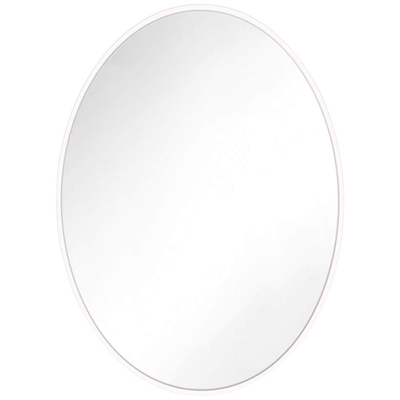 Image 1 Generation Lighting Kit Matte White 24 inch x 36 inch Oval Wall Mirror