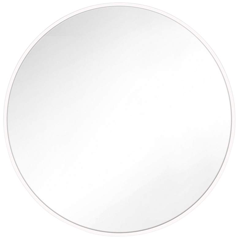 Image 1 Generation Lighting Kit Matte White 30 inch Round Wall Mirror
