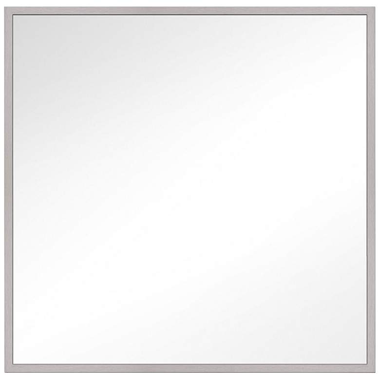 Image 1 Generation Lighting Kit Satin Nickel 28" Square Wall Mirror