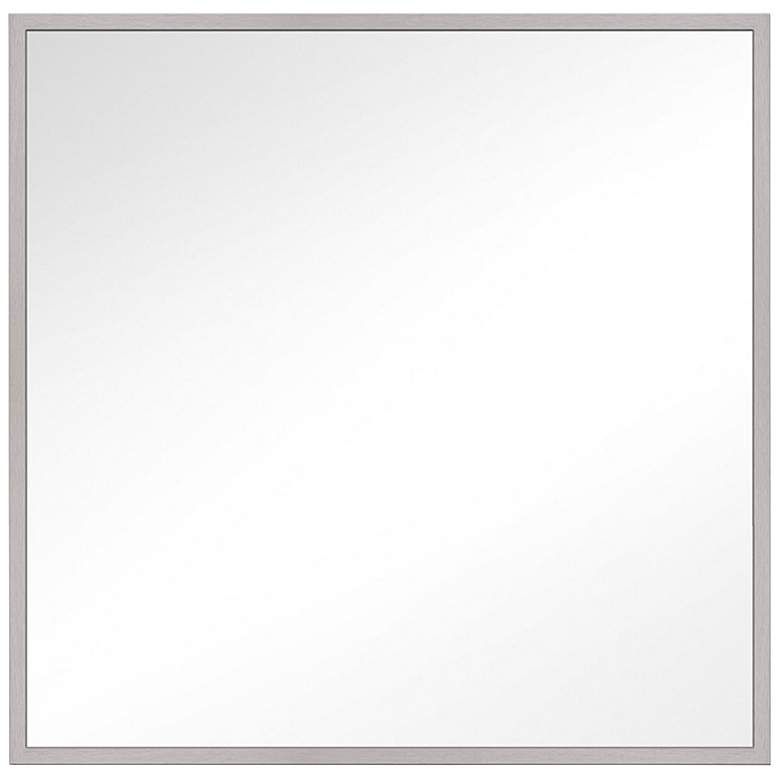 Image 1 Generation Lighting Kit Satin Nickel 28 inch Square Wall Mirror