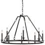 1_Generation Lighting Landen 34" Steel 8-Light Wagon Wheel Chandelier