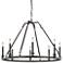 Generation Lighting Landen 34" Steel 8-Light Wagon Wheel Chandelier