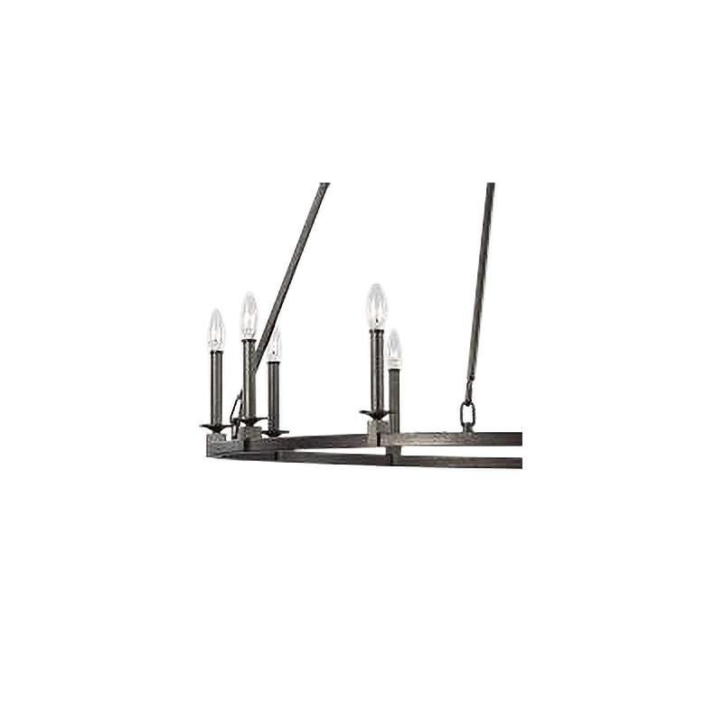 Image 2 Generation Lighting Landen 48" 20-Light 2-Tier Wagon Wheel Chandelier more views
