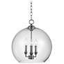 Generation Lighting Lawler 16" Wide 3-Light Clear Glass Orb Pendant