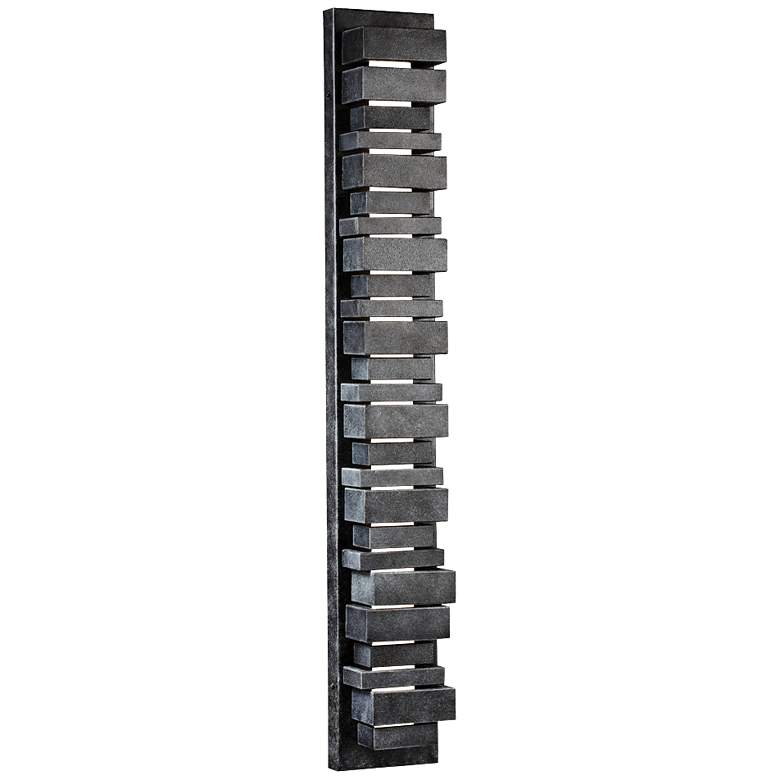 Image 2 Generation Lighting Ledgend 34" High Dark Zinc LED Outdoor Wall Light