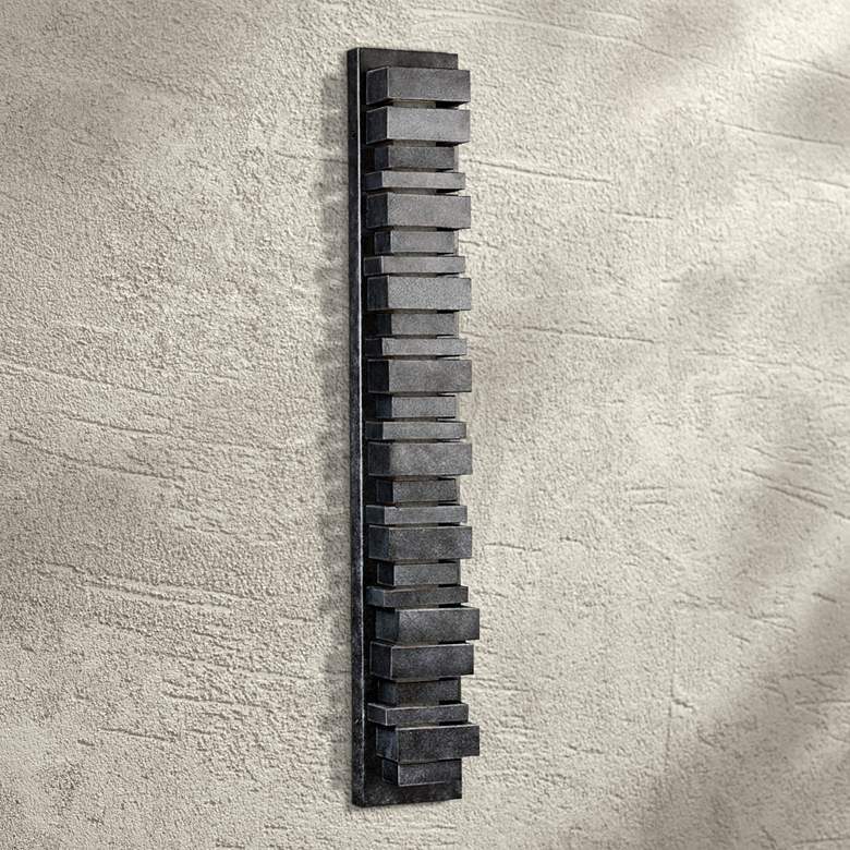 Image 1 Generation Lighting Ledgend 34" High Dark Zinc LED Outdoor Wall Light
