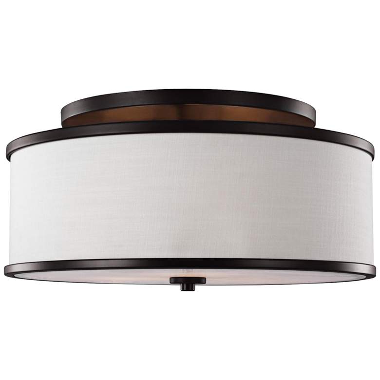 Image 2 Generation Lighting Lennon 20" Wide Oil Rubbed Bronze Ceiling Light