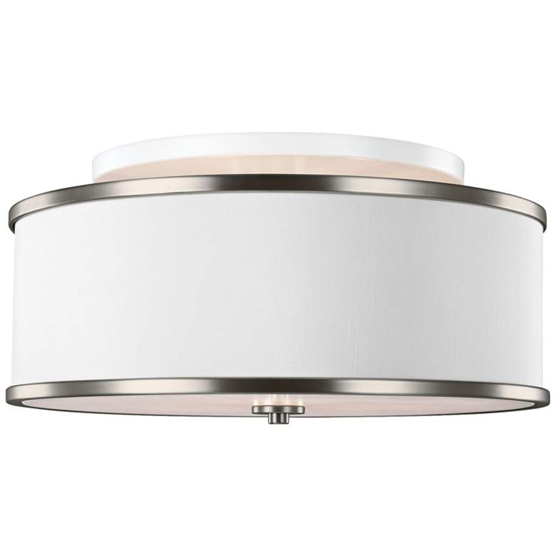 Image 2 Generation Lighting Lennon 20"W Satin Nickel Ceiling Light