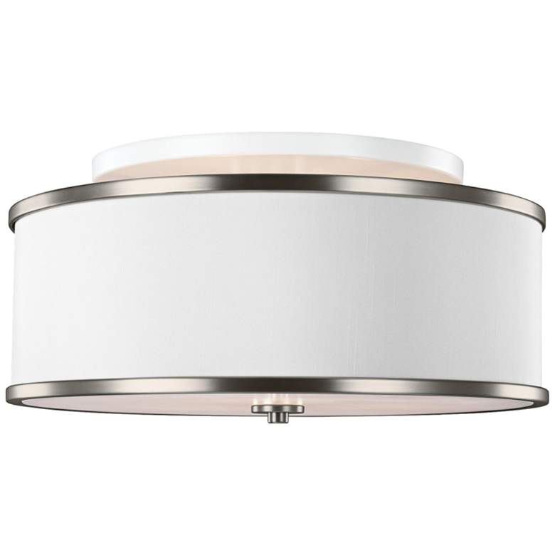 Image 2 Generation Lighting Lennon 20 inchW Satin Nickel Ceiling Light