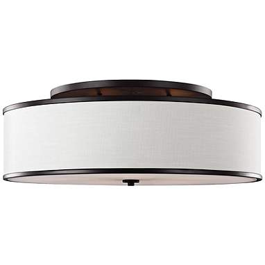 Generation Lighting Lennon 30 1/4" Bronze and Ivory Ceiling Light