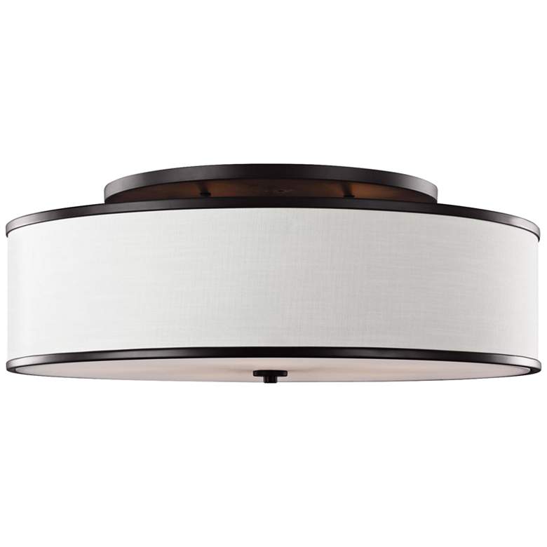 Image 2 Generation Lighting Lennon 30 1/4" Bronze and Ivory Ceiling Light