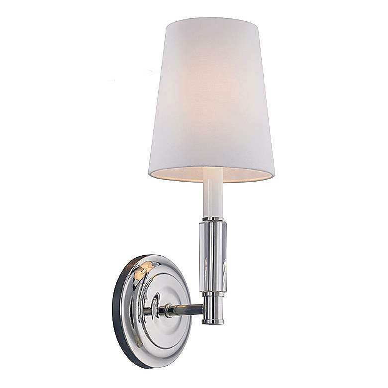 Image 1 Generation Lighting Lismore 14"H Polished Nickel Wall Sconce