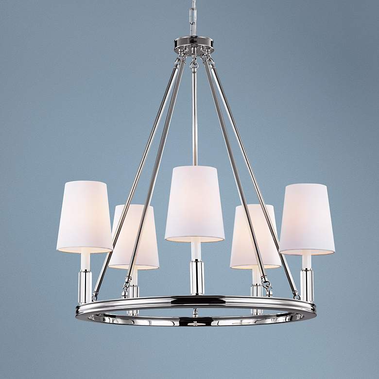 Image 1 Generation Lighting Lismore 28 1/4" Wide Polished Nickel Chandelier