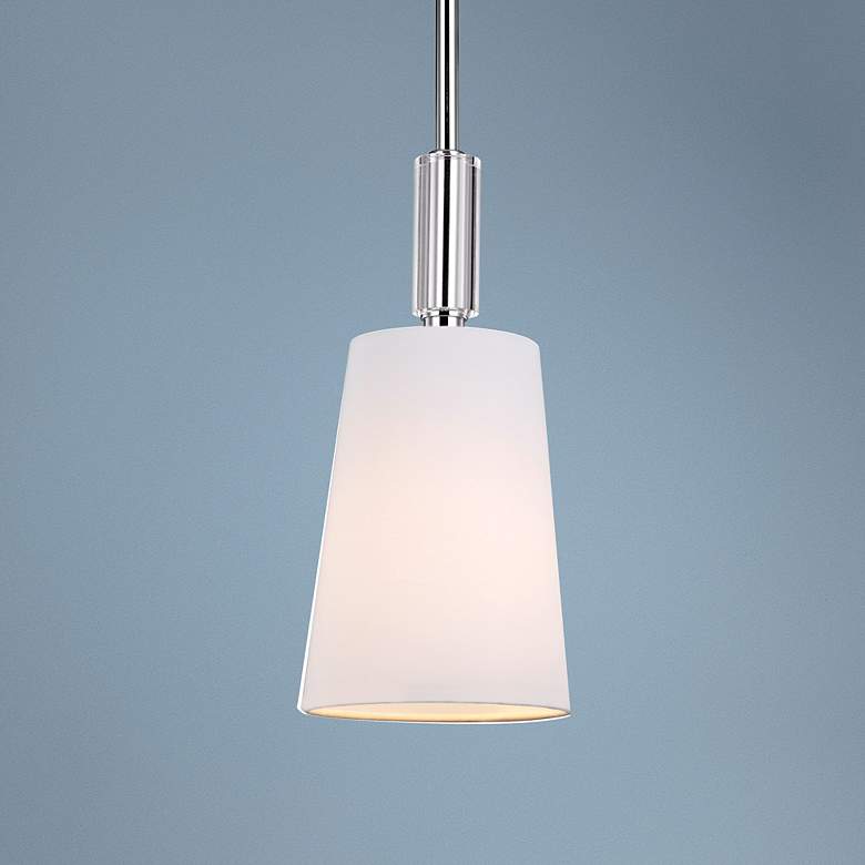 Image 1 Generation Lighting Lismore 5" Wide Polished Nickel Mini Pendant Light