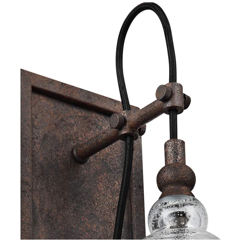 Image 3 Generation Lighting Loras 17" High Dark Weathered Iron Wall Sconce more views