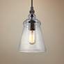1_Generation Lighting Loras 5 3/4" Wide Dark Weathered Iron Mini Pendant