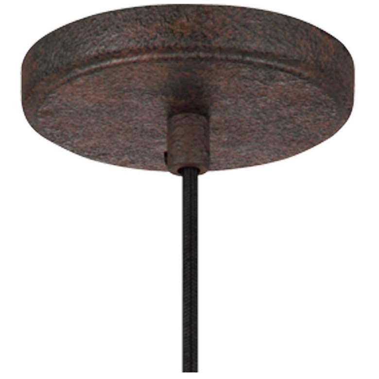 Image 5 Generation Lighting Loras 5 3/4" Wide Dark Weathered Iron Mini Pendant more views