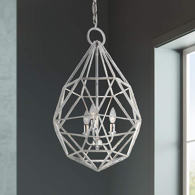 Image 1 Generation Lighting Marquise 17 3/4"W Silver Pendant Light