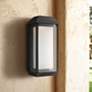 1_Generation Lighting McHenry 17 1/4" High Black LED Outdoor Wall Light