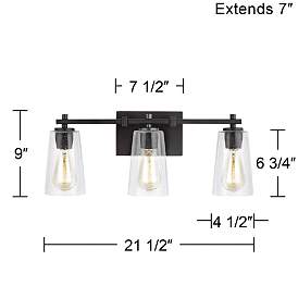 Image5 of Generation Lighting Mercer 21 1/2" Rubbed Bronze 3-Light Bath Light more views