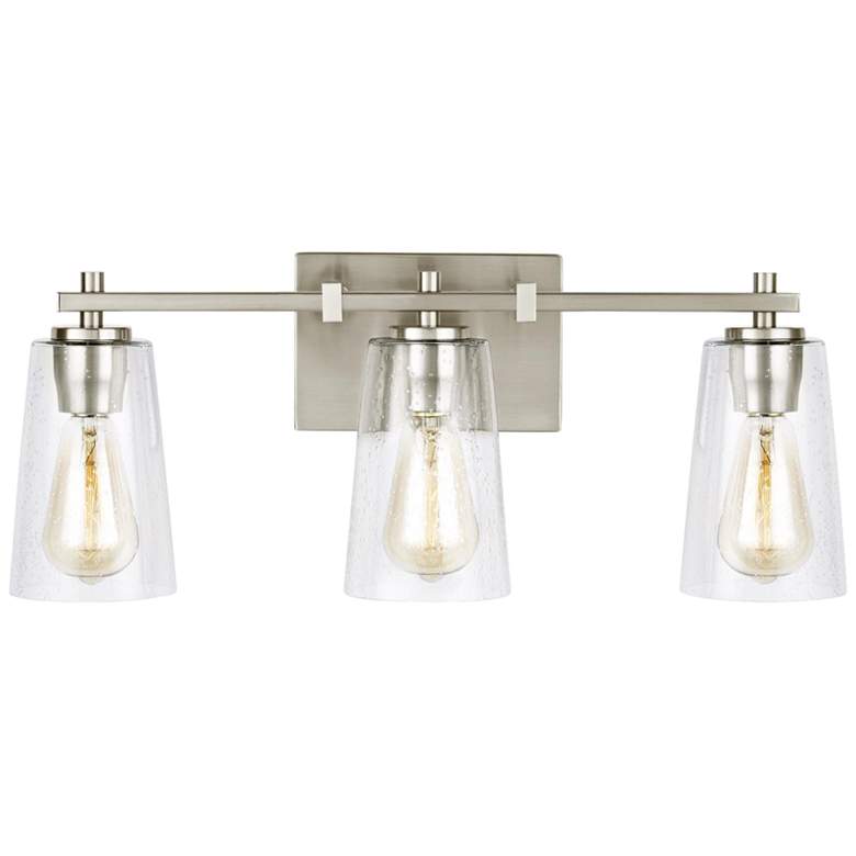 Image 2 Generation Lighting Mercer 21 1/2" Satin Nickel 3-Light Bath Light