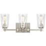 4_Generation Lighting Mercer 21 1/2" Satin Nickel 3-Light Bath Light more views