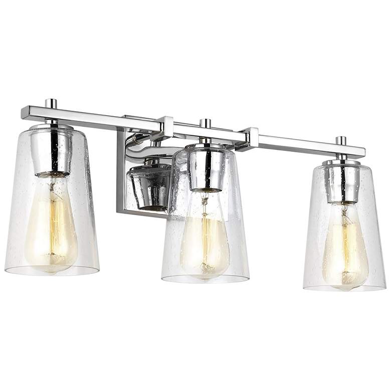 Image 2 Generation Lighting Mercer 21 1/2 inch Wide Chrome 3-Light Bath Light