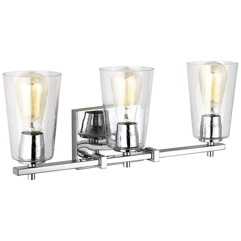 Image 4 Generation Lighting Mercer 21 1/2 inch Wide Chrome 3-Light Bath Light more views