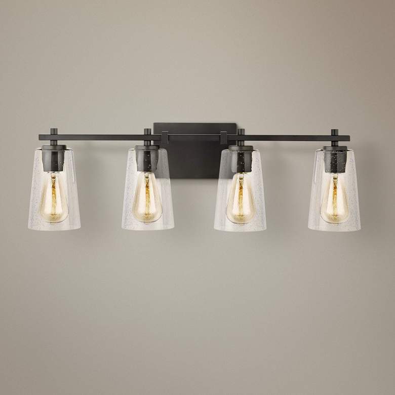 Image 1 Generation Lighting Mercer 28 3/4" Bronze 4-Light Bath Light