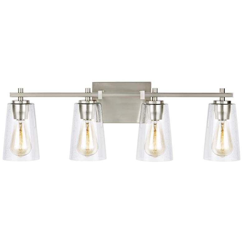 Image 2 Generation Lighting Mercer 28 3/4" Satin Nickel 4-Light Bath Light