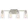 2_Generation Lighting Mercer 28 3/4" Satin Nickel 4-Light Bath Light