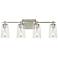 Generation Lighting Mercer 28 3/4" Satin Nickel 4-Light Bath Light