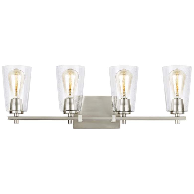 Image 4 Generation Lighting Mercer 28 3/4" Satin Nickel 4-Light Bath Light more views