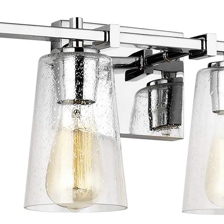 Image 3 Generation Lighting Mercer 28 3/4" Wide Chrome 4-Light Bath Light more views