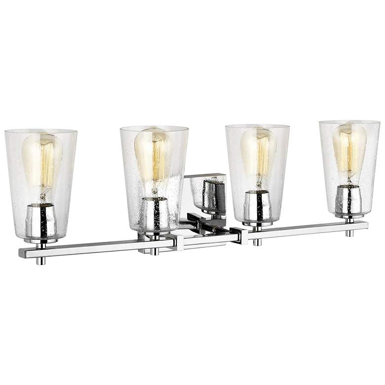 Image 4 Generation Lighting Mercer 28 3/4" Wide Chrome 4-Light Bath Light more views