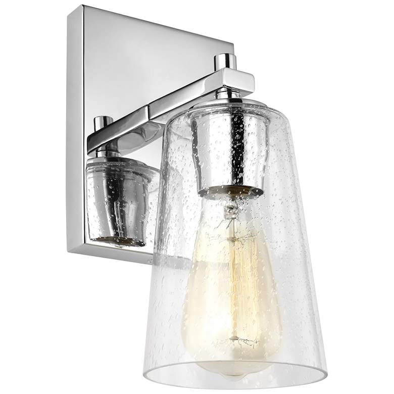 Image 1 Generation Lighting Mercer 9" High Chrome Wall Sconce