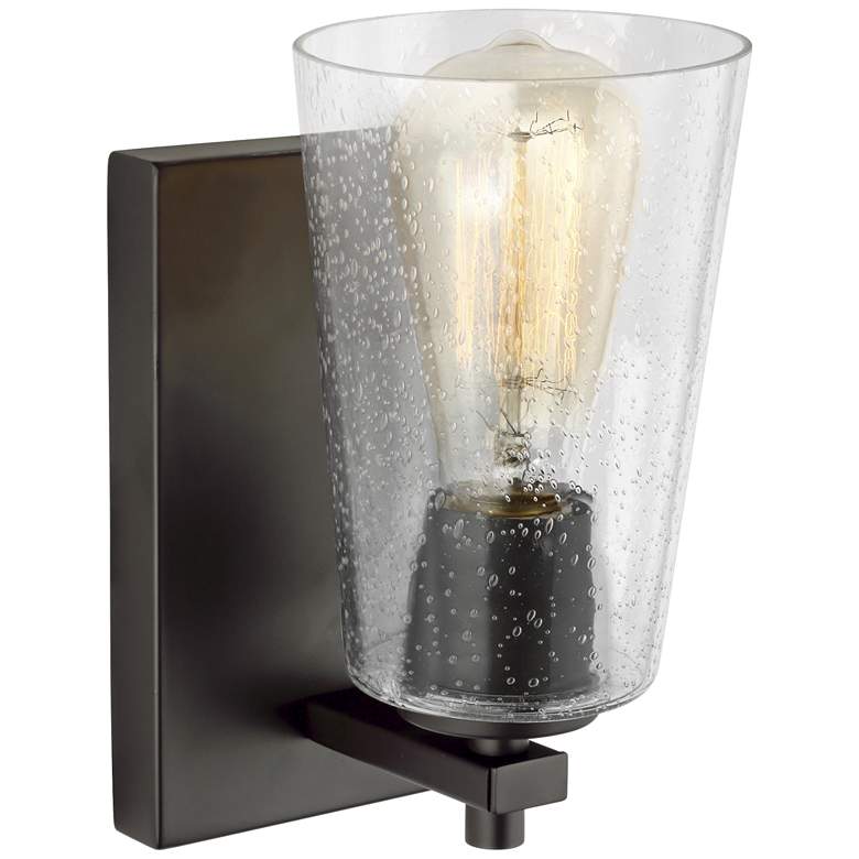 Image 4 Generation Lighting Mercer 9" High Oil-Rubbed Bronze Wall Sconce more views