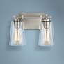 1_Generation Lighting Mercer 9" High Satin Nickel 2-Light Wall Sconce