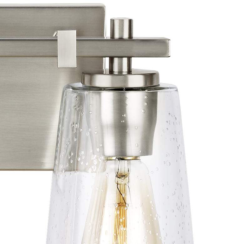 Image 3 Generation Lighting Mercer 9" High Satin Nickel 2-Light Wall Sconce more views