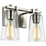 5_Generation Lighting Mercer 9" High Satin Nickel 2-Light Wall Sconce more views